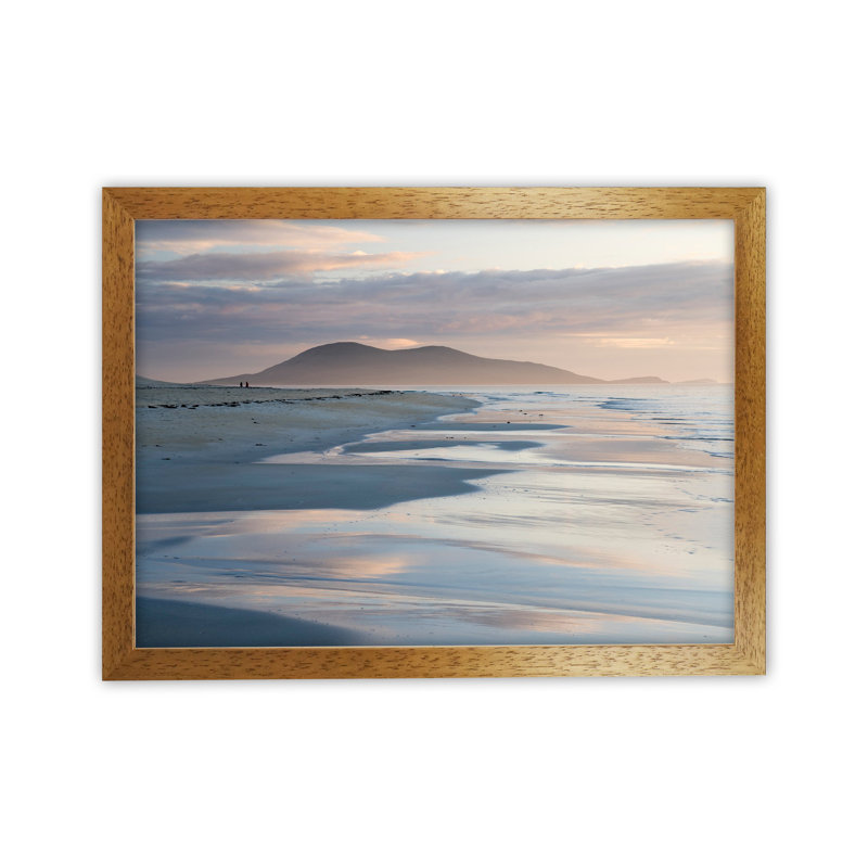 The Wind And The Sea by Karsten Wrobel - Print on Canvas, 46cm H x 63cm W x 3cm D, Brown Framed