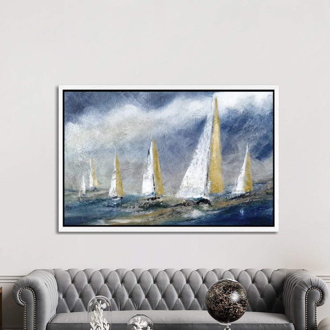 Indigo Swells by Carol Robinson - Painting on Canvas