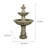 51.5in Outdoor Water Fountain 2-Tier Waterfall Fountain for Home Decor