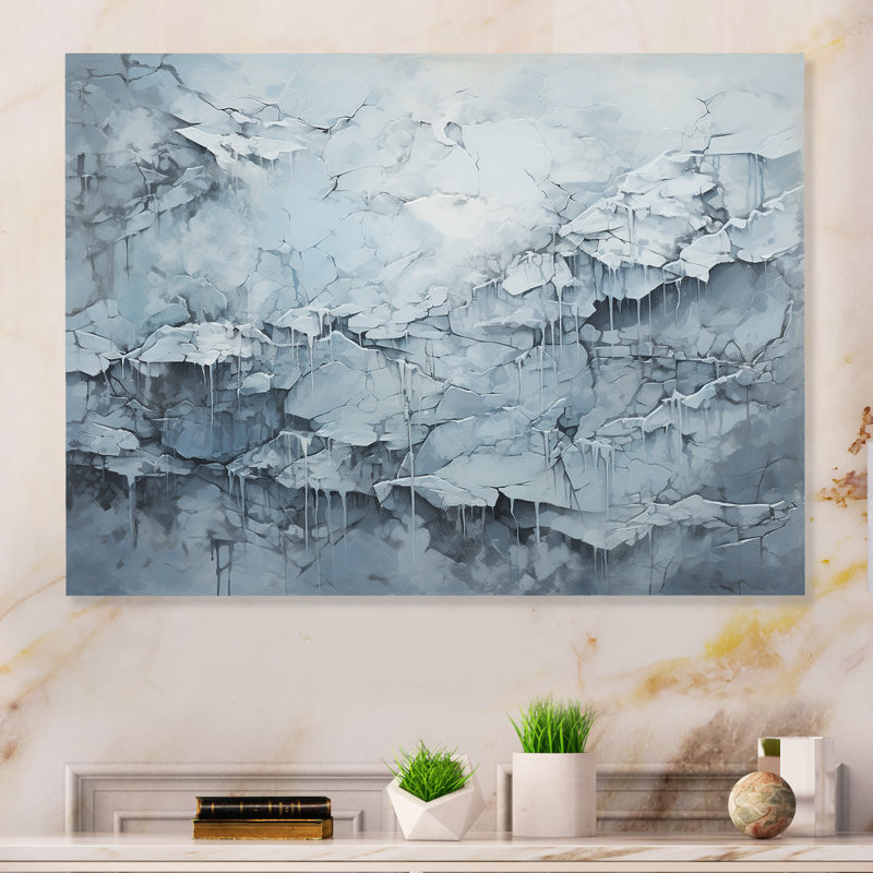 "Carte du monde de l'âge glaciaire" sur métal, H 12 po x l 20 po