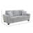 Darley 84" Sofa with 2 Pillows, Soft Gray Chenille