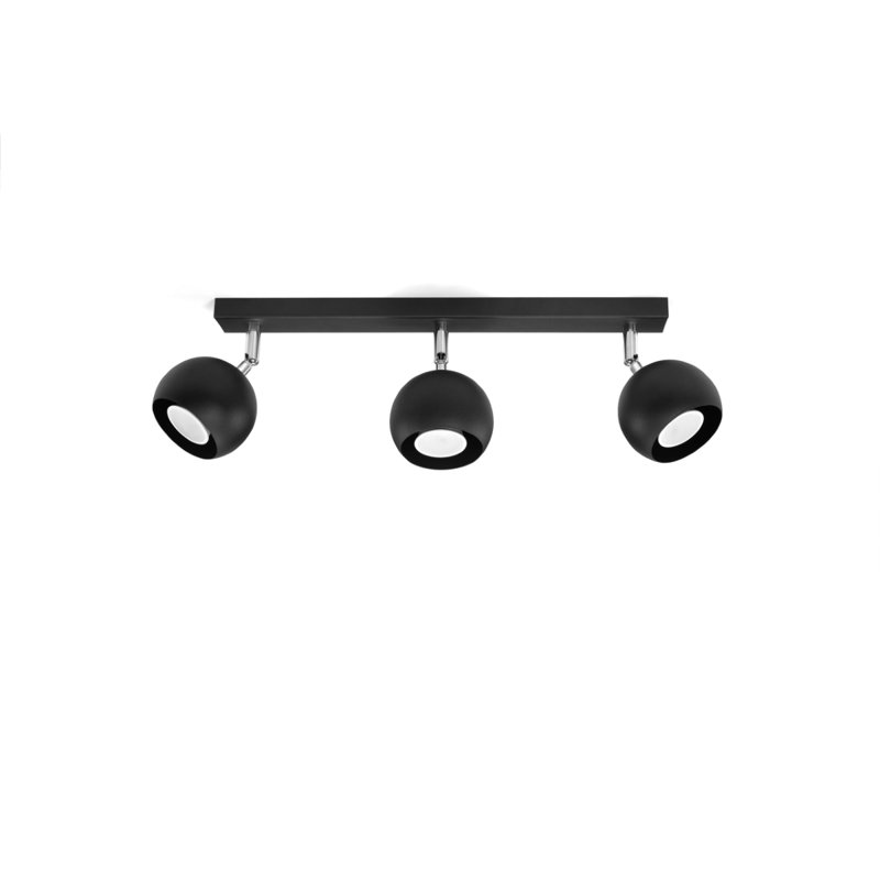 Caraballo Spotlight, Black, 15cm H x 45cm W x 10cm D