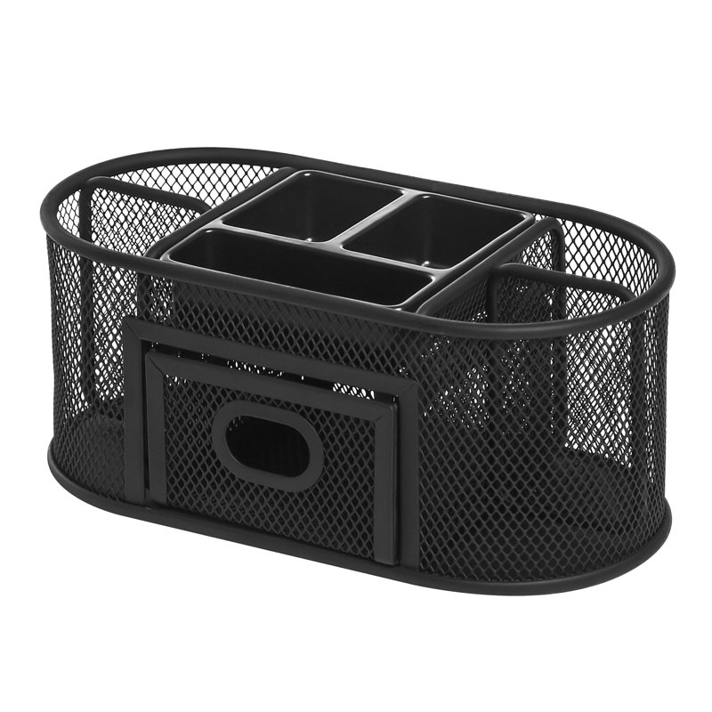 Organisateur de bureau en maille d'acier