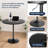Hulker Round Pub Dining Table Height Adjustable With Wooden Tabletop Home Bar-91375998