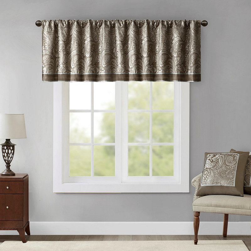 Cantonnière jacquard 50 x 18 po