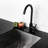 Matte Black Kitchen Sink Faucet With Single Handle - 304 Stainless Steel Construction, 360 Rotatable Spout, Rust And Corrosion , Easy Daily Cleaning, Simple Installation, 1.75 Gpm Max Flow, Includes