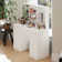 Makeup Vanity Desk With Fold Mirror And Adjustable Lights