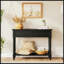 Console Daisy Series avec deux tiroirs et une tablette inférieure, finition noire élégante pour une décoration polyvalente-373973749