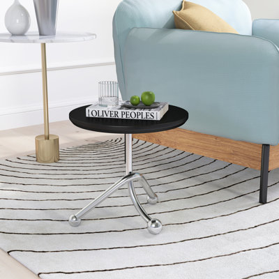 Table d'appoint en métal 15,55 po H