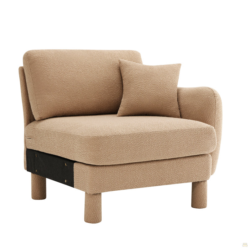 Canapé RSF avec coussin en polyester, Café