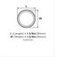 Bouton d'armoire noir mat Destine de 1-3 / 8 po (35 mm) de diamètre-50304450