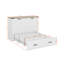 Grand lit escamotable, lit pliable avec station de charge et tiroir de rangement, armoire de lit plateforme Farmhouse-16026974