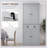 72" Kitchen Pantry, Tall Storage Cabinet, Freestanding Cupboard with Drawer-1496261994