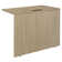 Inbox Zero Legacy 47 in. Return Shell- Noble Oak