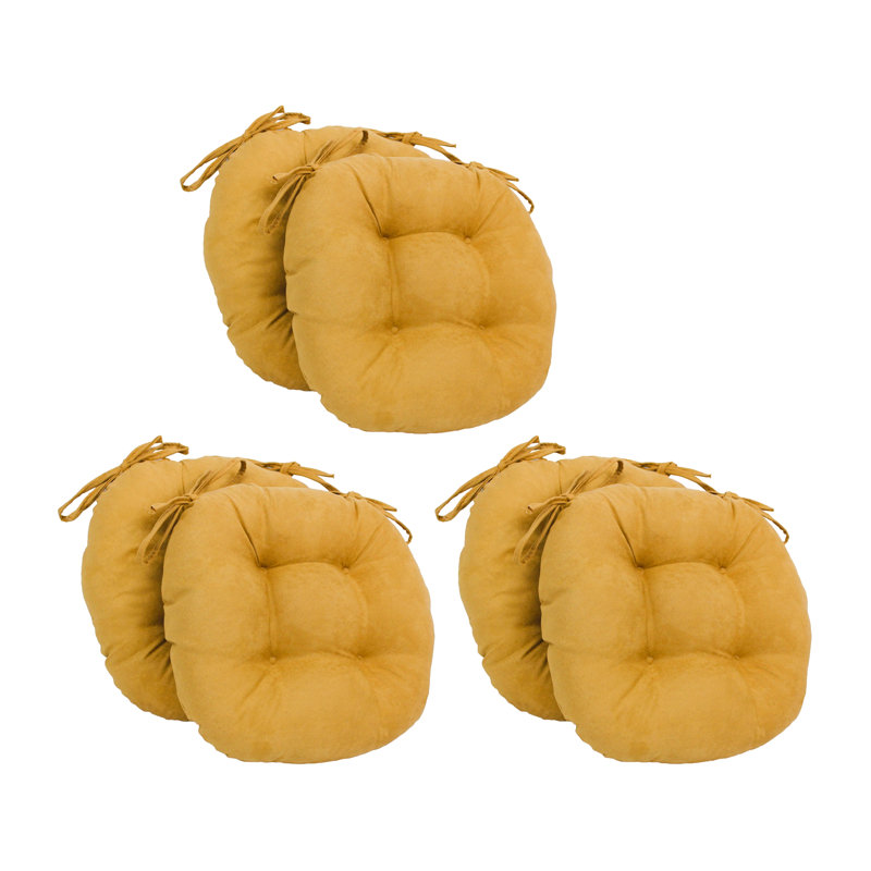 Outdoor 3.5'' Dining Chair Seat Cushion, Lemon