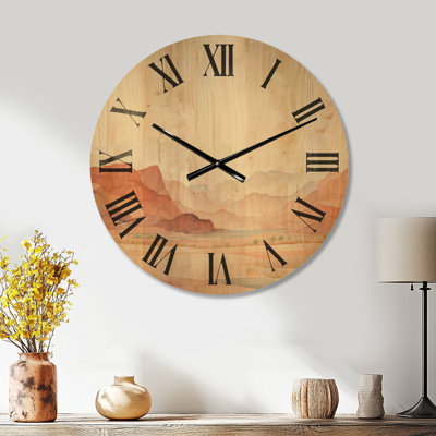 Minimalisme Canyon View I - Très grande horloge murale minimaliste