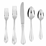 Forge 5 Piece 18/10 Stainless Steel Flatware Set, Service for 1