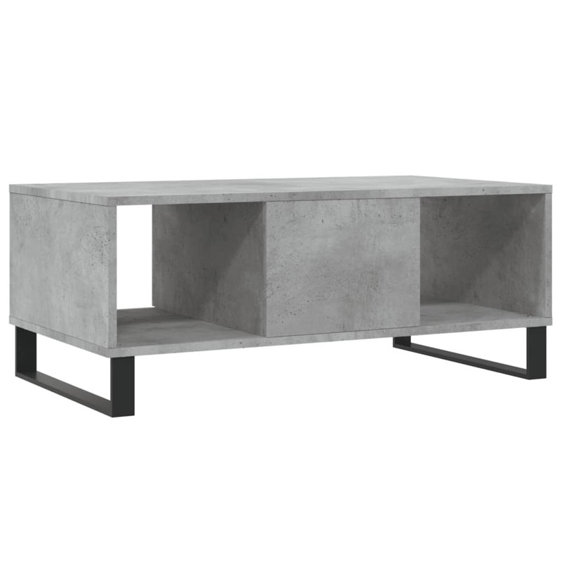 Aldrik Sled Coffee Table with Storage, Concrete Grey