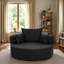 Fauteuil d'appoint pivotant à 360 ° avec 3 coussins amovibles pour le salon, la chambre à coucher, le bureau et l'hôtel-1287765467