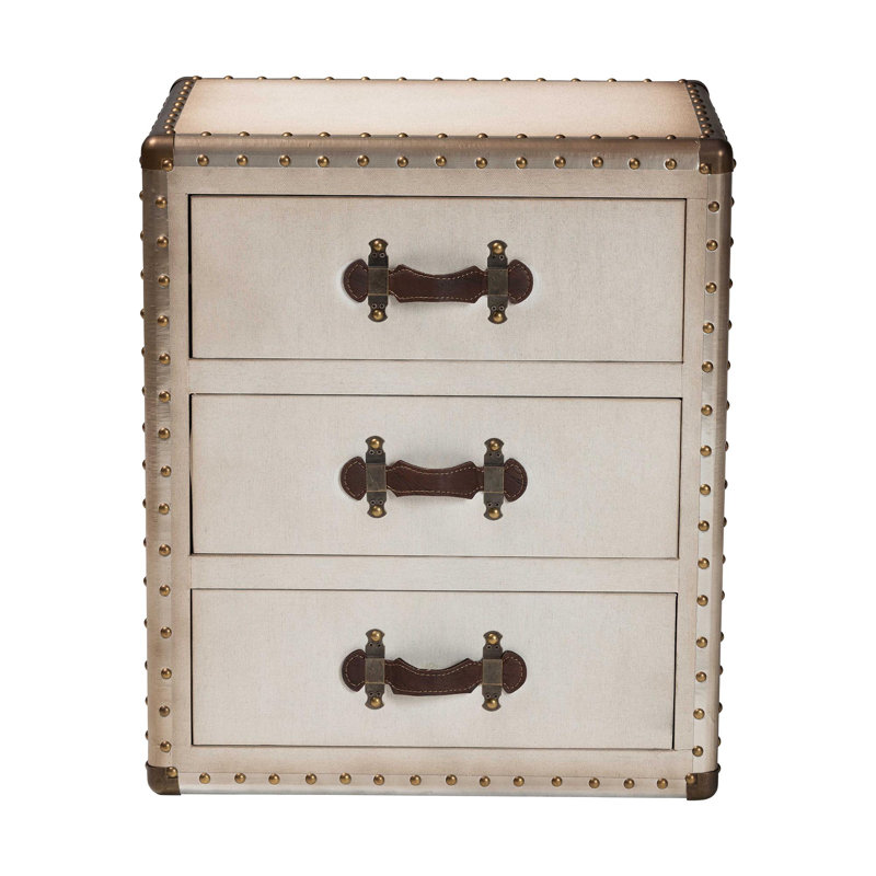 Table de bout Zachery Baxton Studio Mallison, Beige