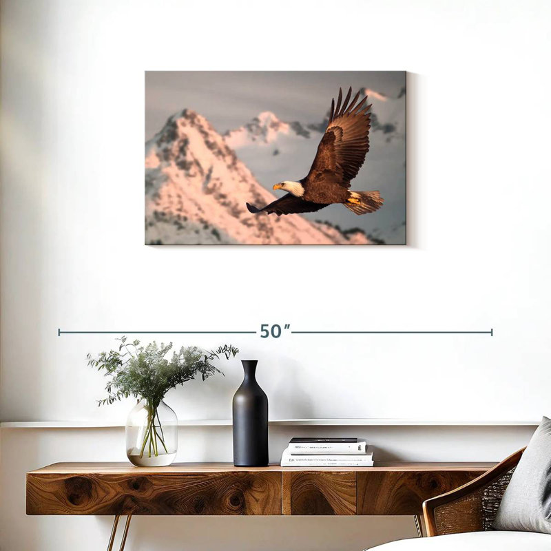 Brampt Majestic Bald Eagle, 20" H x 30" W