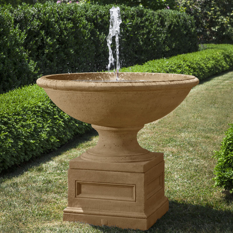 Fontaine de jardin en béton Condotti, Travertin
