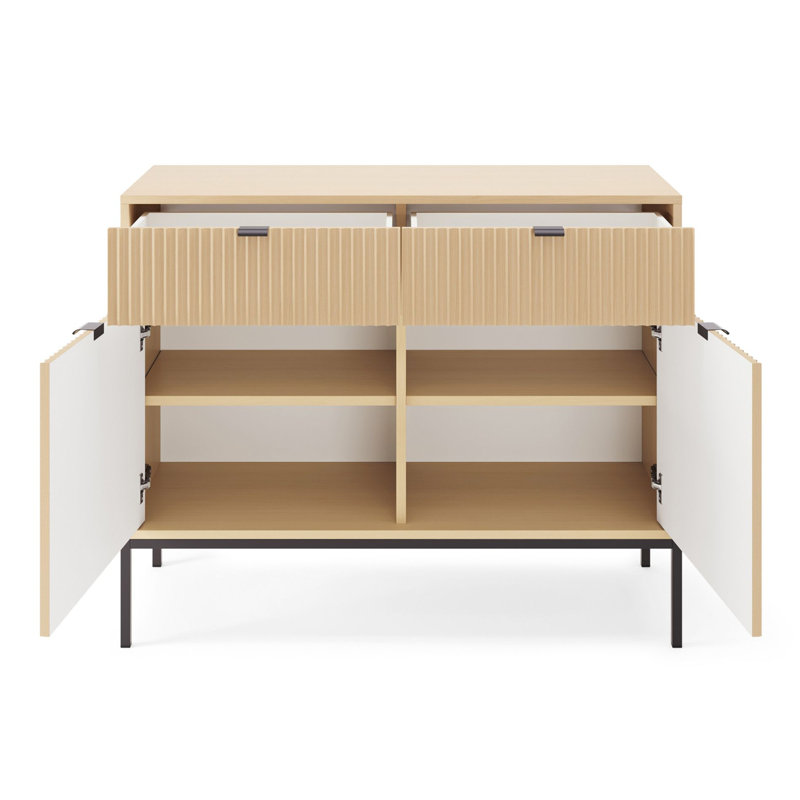 Biagino Sideboard Accent Chest, Brown/Black