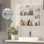 Ayyat Ayyash 40x66cm Wall-Mounted LED Mirror Cabinet with 3-Tier Storage