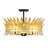 Hend Flush Mount in True Gold-1068834815
