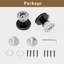 Coolnews Retro Elegant Series - Faux boutons de porte ronds en cristal-60585482