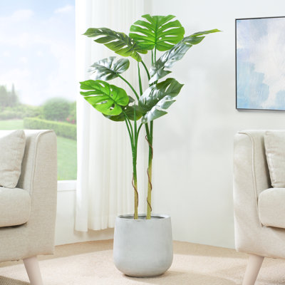 Antavis Faux Monstera Tree in Pot