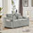 Velvet Pull-out Sleeper Sofa Bed, Adjustable Back and with USB Pport, swivel phone stand-938975602-912425513