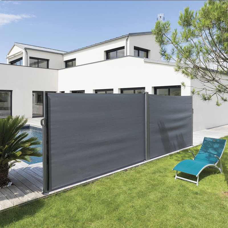Ahmik Dakota Fields Grey Fabric Screen for Gazebo