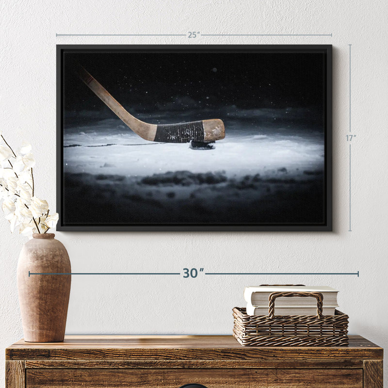 Impression sur toile Winter Hockey, H 17 po x l 25 po