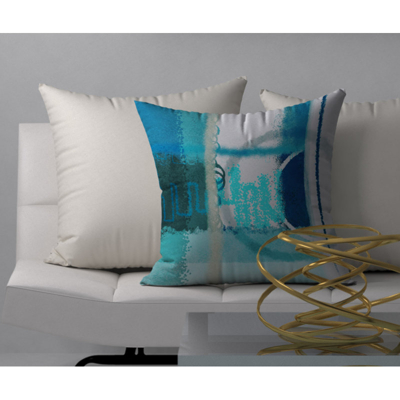 Coussin décoratif carrée modern Legend, 18 po x 18 po