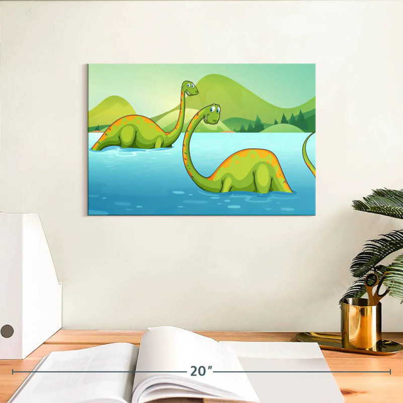 Ashelle River With Dinosaurs