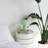 Glass Mushroom Table Lamp, Petite Close Top Stripes-73477337-73477338