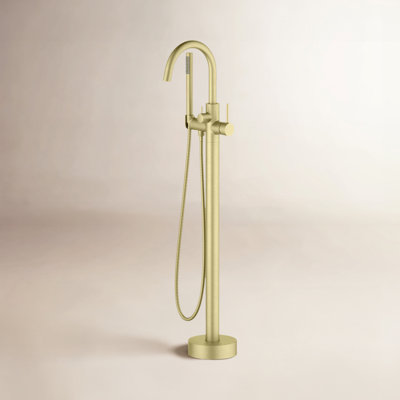 Robinet de baignoire circulaire à poignée simple
