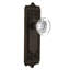 Egg & Dart Plate with Round Clear Crystal Door Knob-830079354-830079303