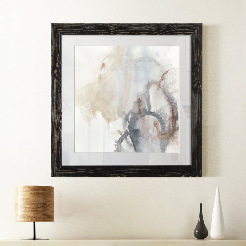 Supposition I, reproduction d’art sur papier encadrée, Cadre noir, H 35,5 po x l 35,5 po x P 1,5 po