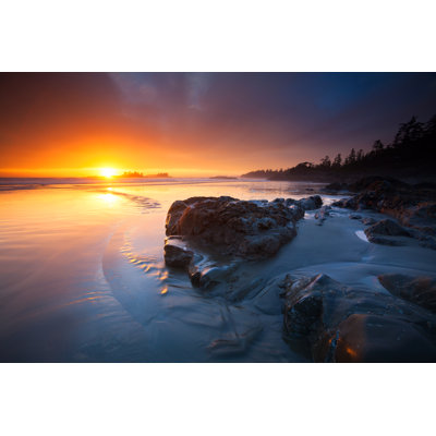 Tranquil Sunset by Dan_prat - Wrapped Canvas Print