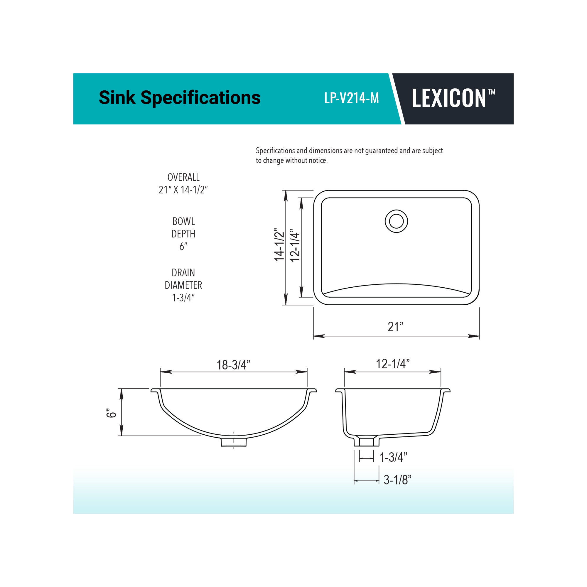 Lexicon Quartz Composite Rectangle Vanity Sink, Mocha