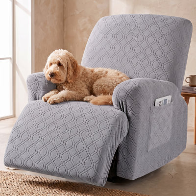 Housse pour canapé inclinable et extensible 3 pièces Wald