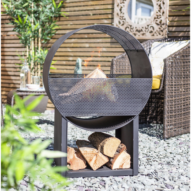 La Hacienda Camacha Round Fireplace