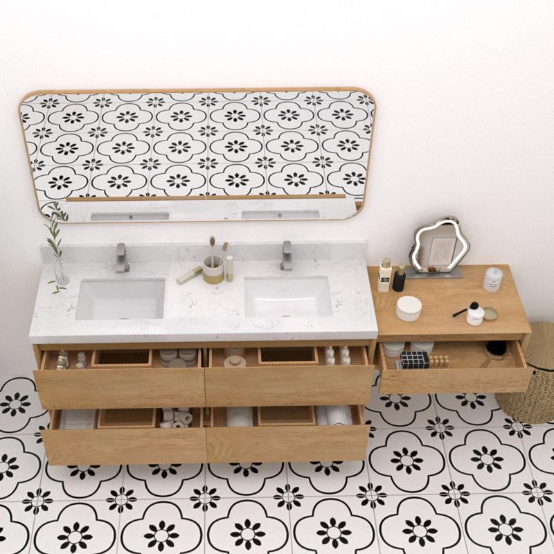 Ensemble de meuble-lavabo flottant 90 po Mellani