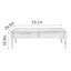 Table basse en noyer noir clair