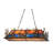 Rustic Lodge 9 - Light Antique Copper Pool Table Lights Pendant