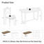 Ensemble de salle à manger de cuisine 7 pièces: table et 6 chaises, parfait pour le coin-repas