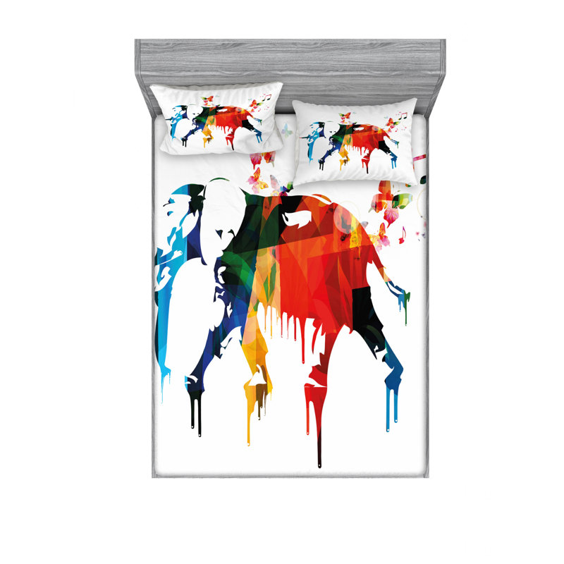 Ensemble de draps Safari Wild Life, Ensemble de drap pour grand lit avec drap-housse