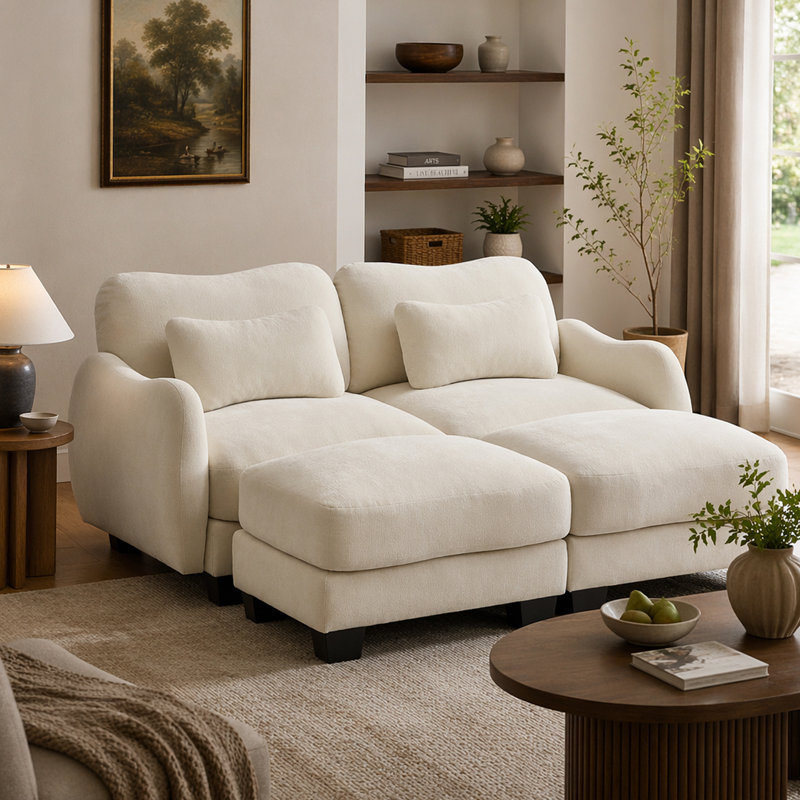 Canapé Chenille, Chenille beige